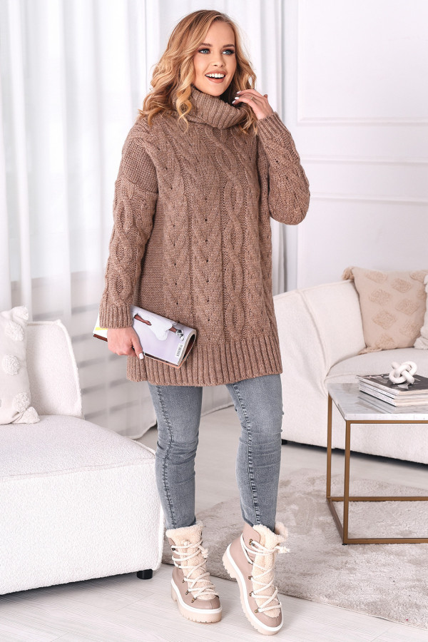 Sweter Golf Aura Latte 1