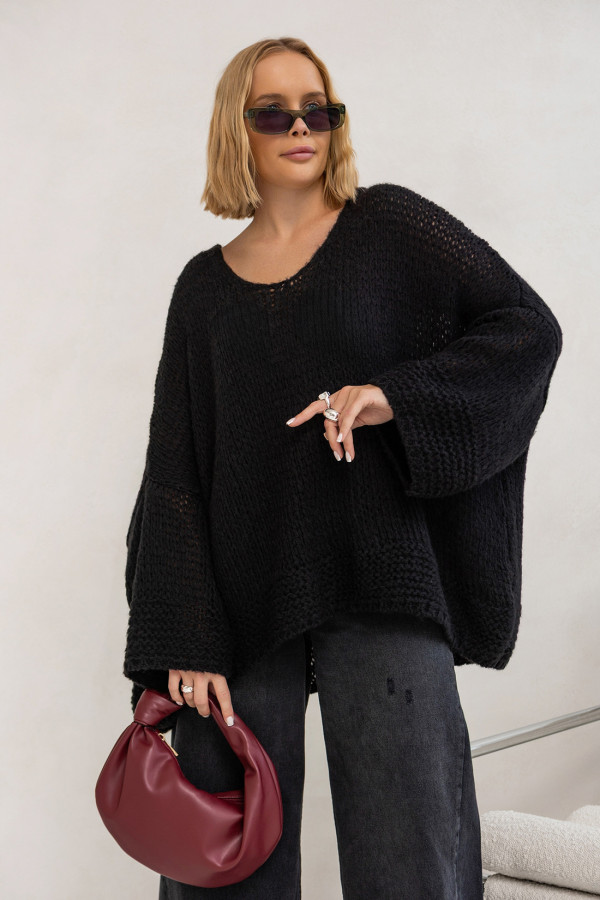 Sweter oversize Alicja Czarny