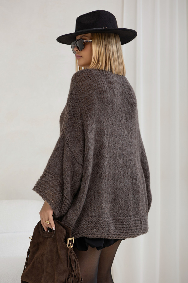 Sweter oversize Alicja Ciemne Kakao 1