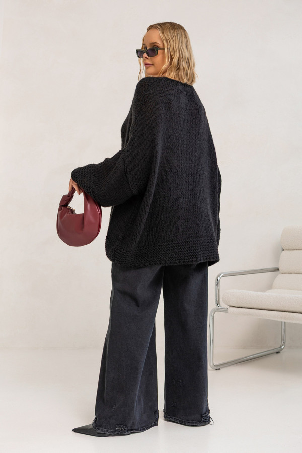Sweter oversize Alicja Czarny 2