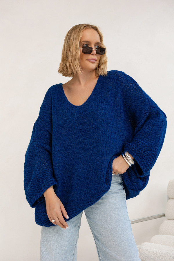Sweter oversize Alicja Atrament 1