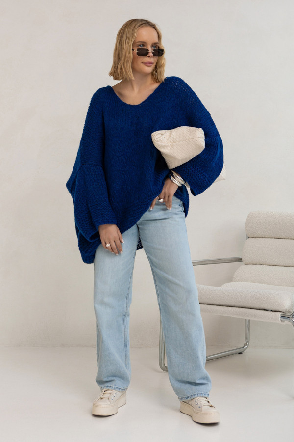 Sweter oversize Alicja Atrament