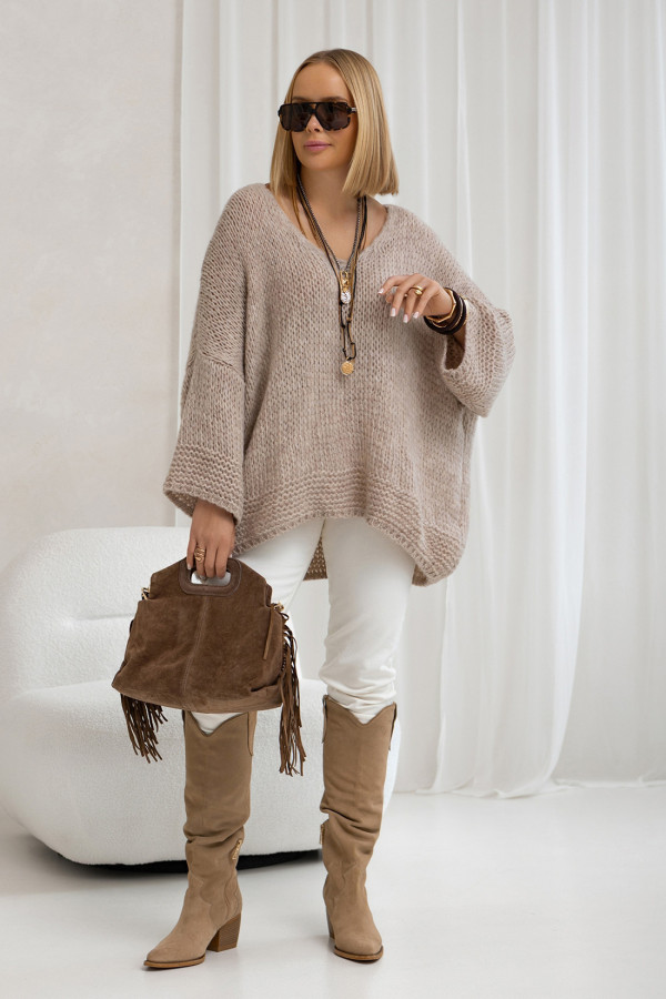 Sweter oversize Alicja Beż 1
